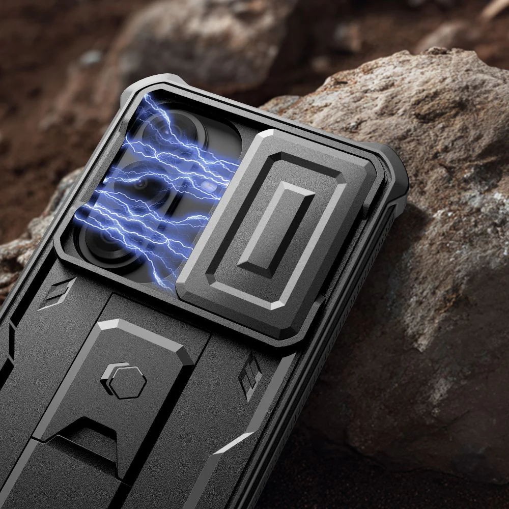 Handyhülle für Galaxy S26, Tech-Protect Kevlar Cam Plus 2-Set, Schwarz - Image 3