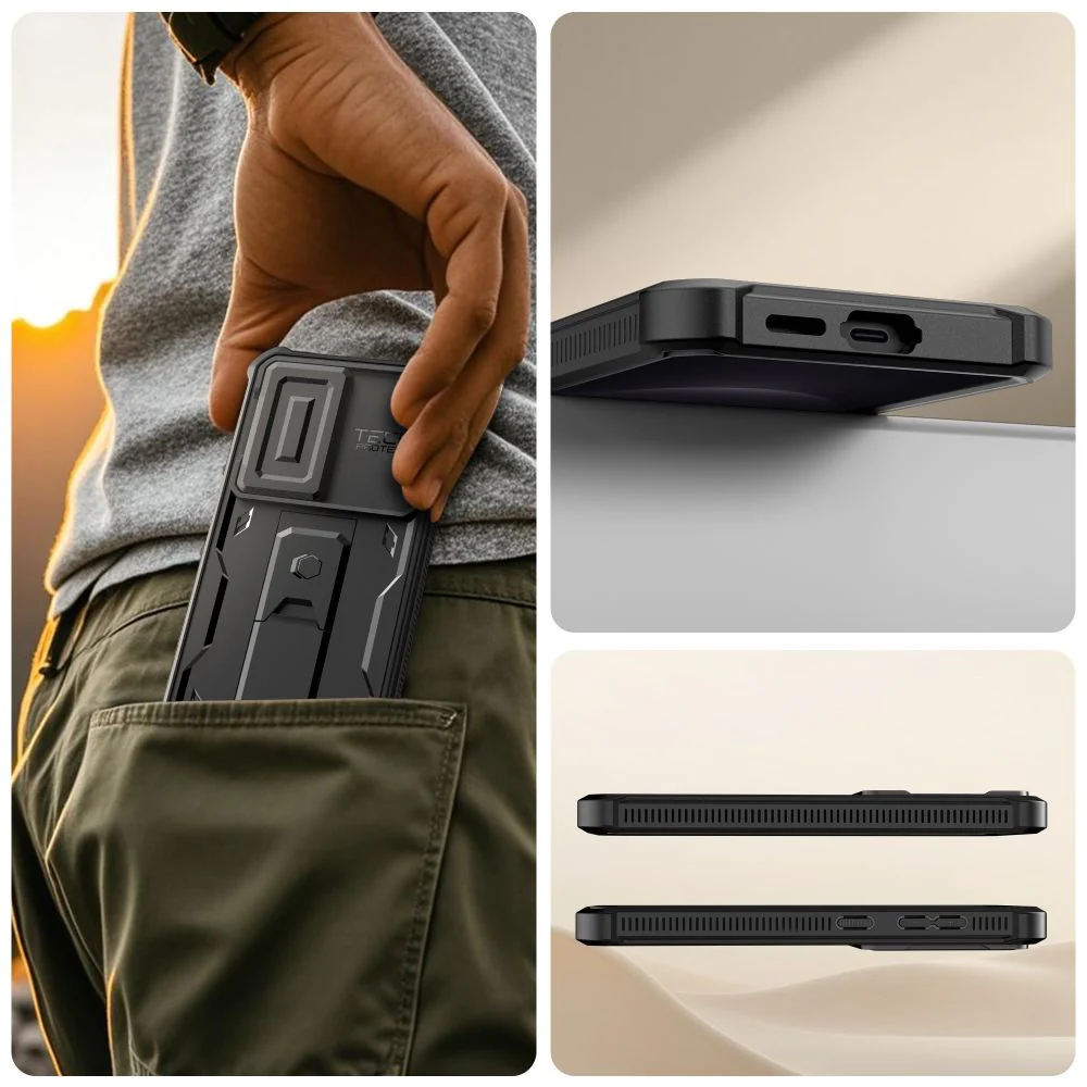 Handyhülle für Galaxy S26, Tech-Protect Kevlar Cam Plus 2-Set, Schwarz - Image 8