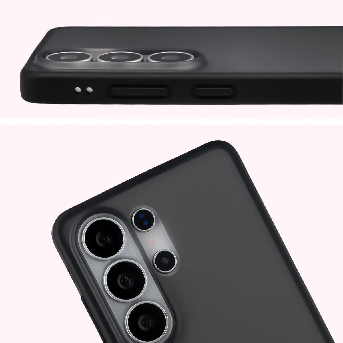 Handyhülle für Galaxy S26 Ultra, Bizon Case Angelo, Getönte mit schwarzem Rahmen - Image 3