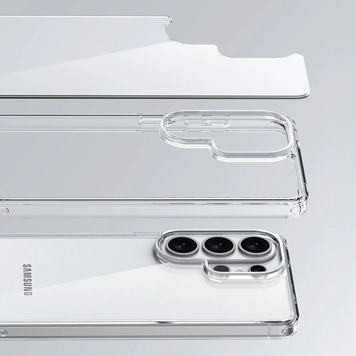 Handyhülle für Galaxy S26 Ultra, Bizon Case Halo, Transparent - Image 3