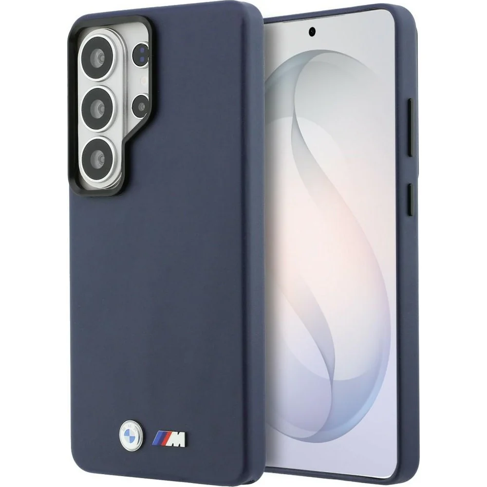 Handyhülle für Galaxy S26 Ultra, BMW Hardcase Leather mit MagSafe, Dunkelblau
