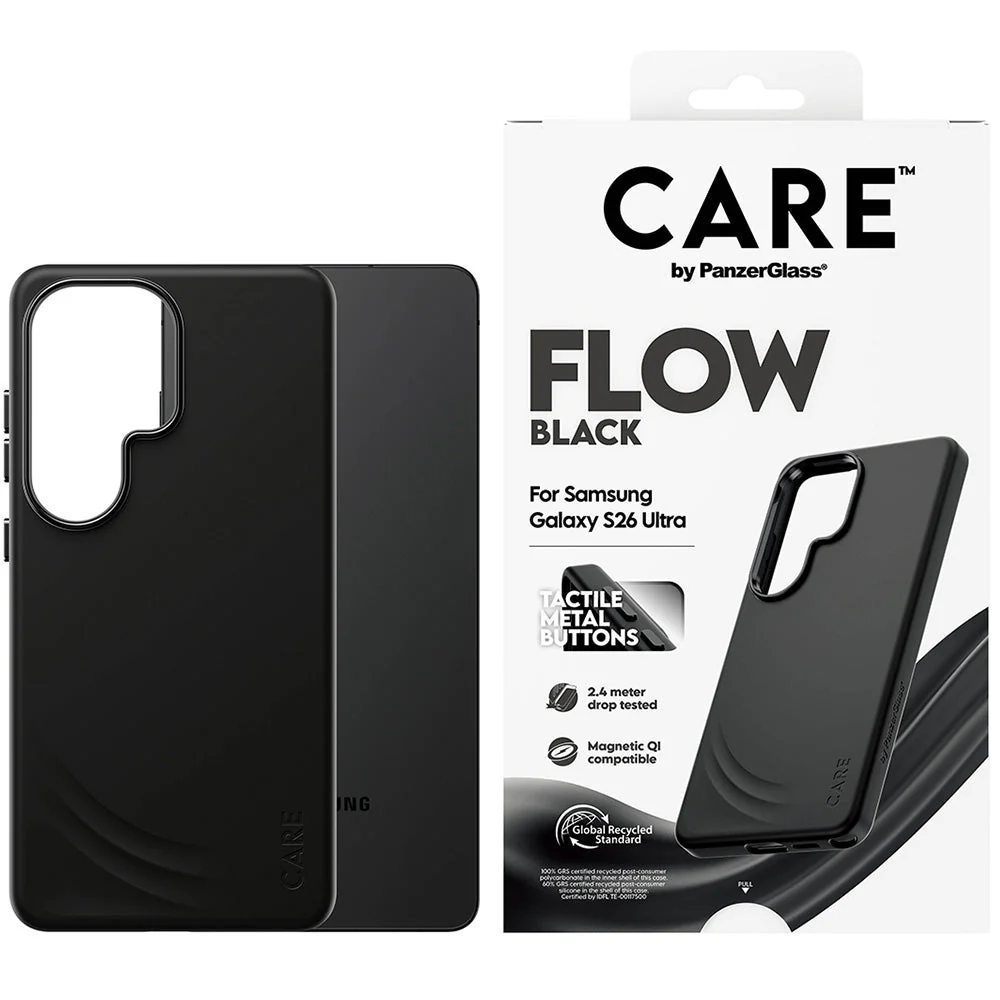 Handyhülle für Galaxy S26 Ultra, CARE by PanzerGlass Flow mit MagSafe, Schwarz - Image 4