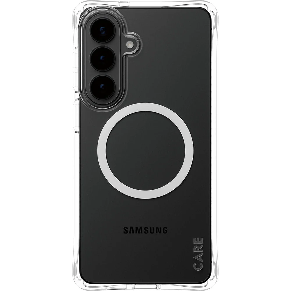 Handyhülle für Galaxy S26 Ultra, CARE by PanzerGlass Samba Case mit MagSafe, Transparent und Weiß