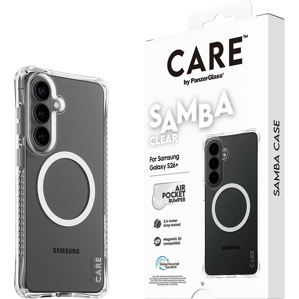 Handyhülle für Galaxy S26 Ultra, CARE by PanzerGlass Samba Case mit MagSafe, Transparent und Weiß - Image 5