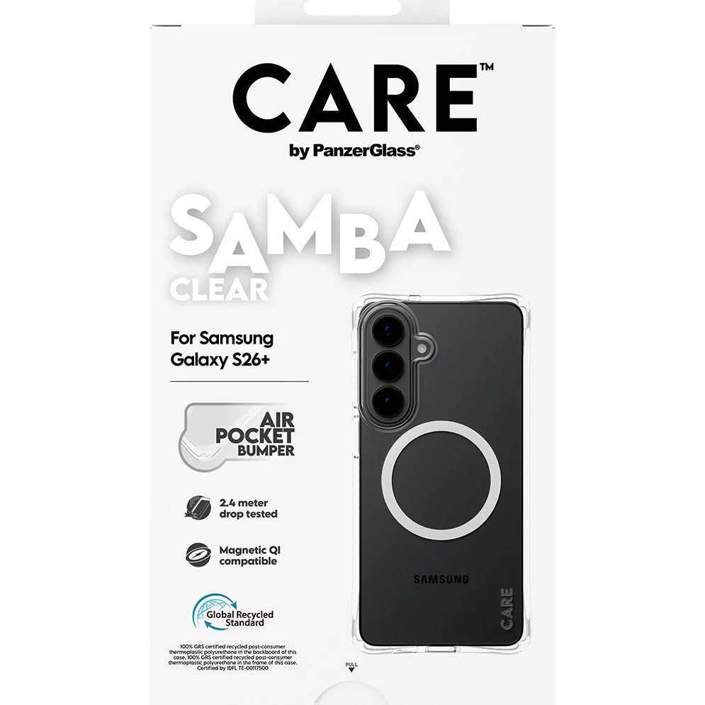 Handyhülle für Galaxy S26 Ultra, CARE by PanzerGlass Samba Case mit MagSafe, Transparent und Weiß - Image 6