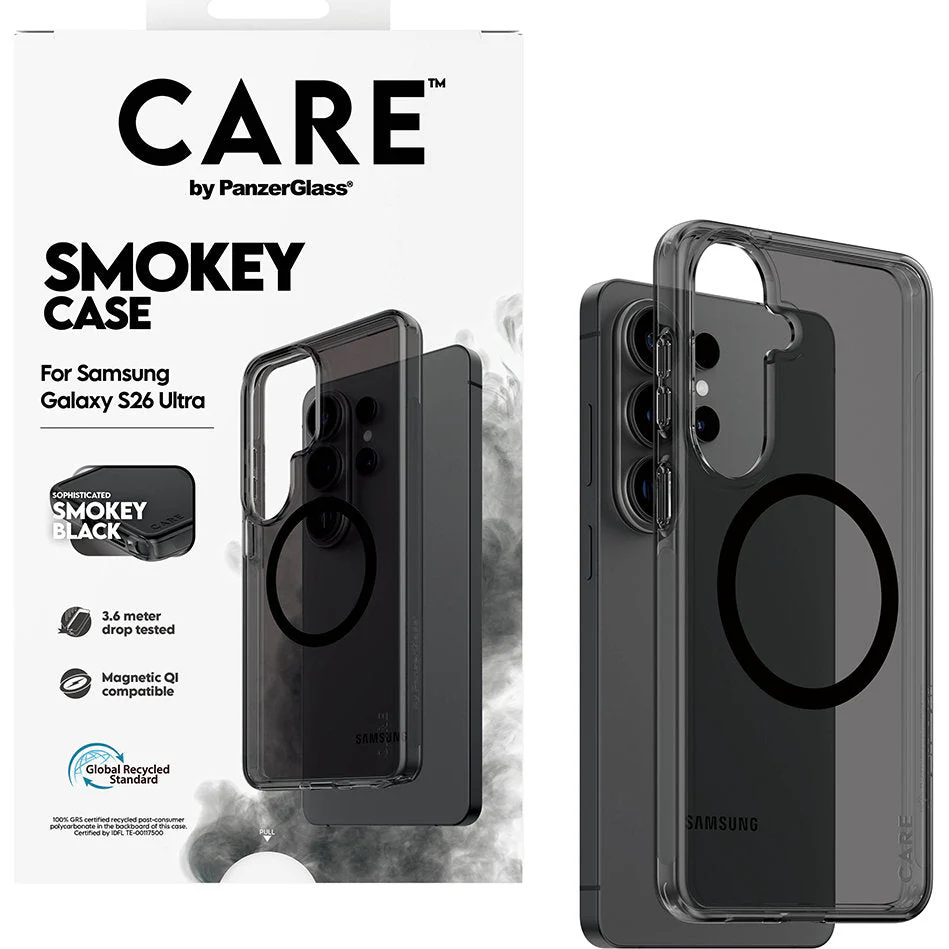 Handyhülle für Galaxy S26 Ultra, CARE by PanzerGlass Smokey Case mit MagSafe, Rauchfarben - Image 4