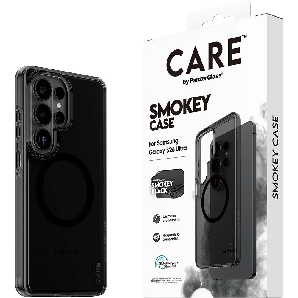 Handyhülle für Galaxy S26 Ultra, CARE by PanzerGlass Smokey Case mit MagSafe, Rauchfarben - Image 5