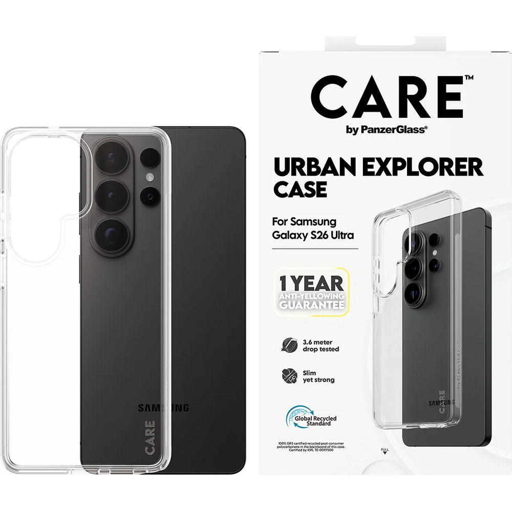Handyhülle für Galaxy S26 Ultra, CARE by PanzerGlass Urban Explorer Case, Transparent - Image 3