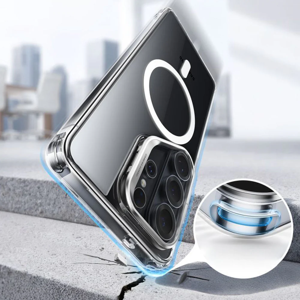 Handyhülle für Galaxy S26 Ultra, ESR Classic Hybrid Kickstand mit MagSafe, Transparent und Silbern - Image 3