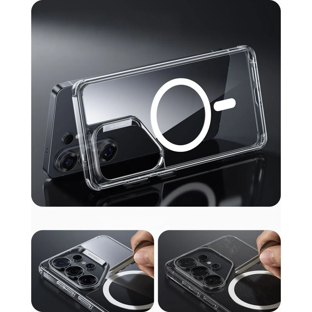 Handyhülle für Galaxy S26 Ultra, ESR Classic Hybrid mit MagSafe, Transparent und Silbern - Image 2