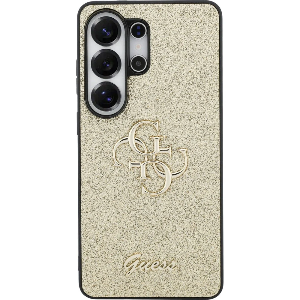 Handyhülle für Galaxy S26 Ultra, Guess Fixed Glitter, Goldglitzernd mit Big Logo - Image 3