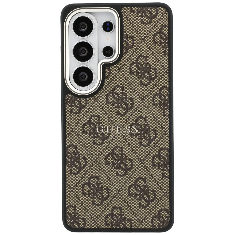 Handyhülle für Galaxy S26 Ultra, Guess Hardcase Leather Logo MagSafe, Braun mit Classic Logo Guess - Image 3