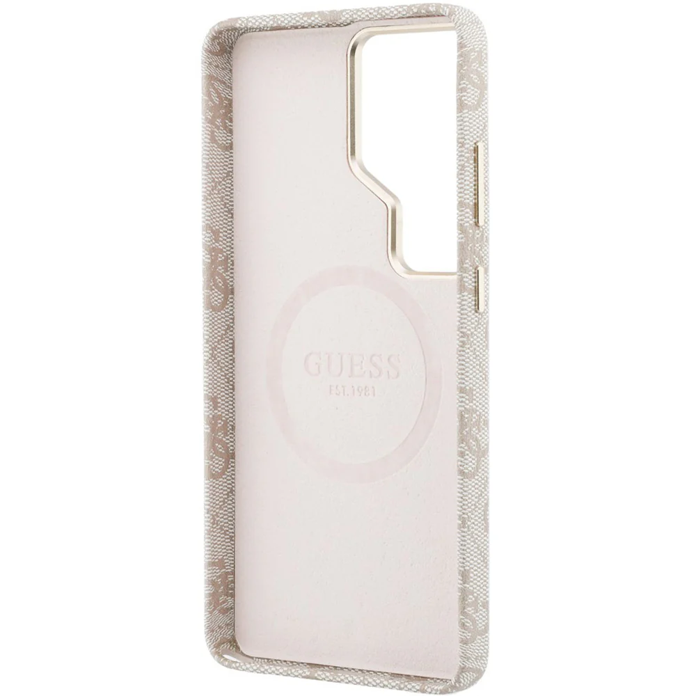 Handyhülle für Galaxy S26 Ultra, Guess Saffiano Logo MagSafe, Rosa - Image 7