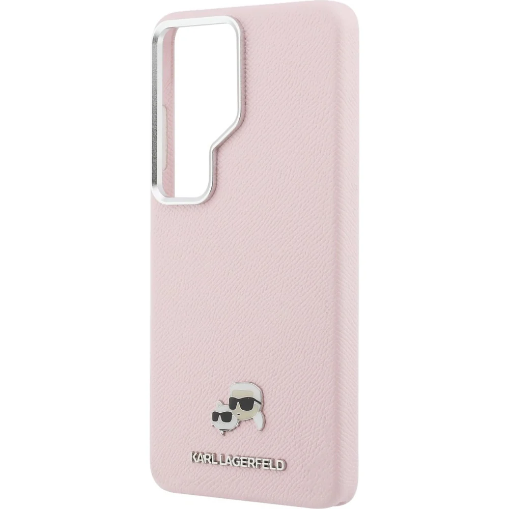 Handyhülle für Galaxy S26 Ultra, Karl Lagerfeld Saffiano Full Wrapped MagSafe, Rosa mit Karl Lagerfeld und seiner Katze Choupette - Image 6