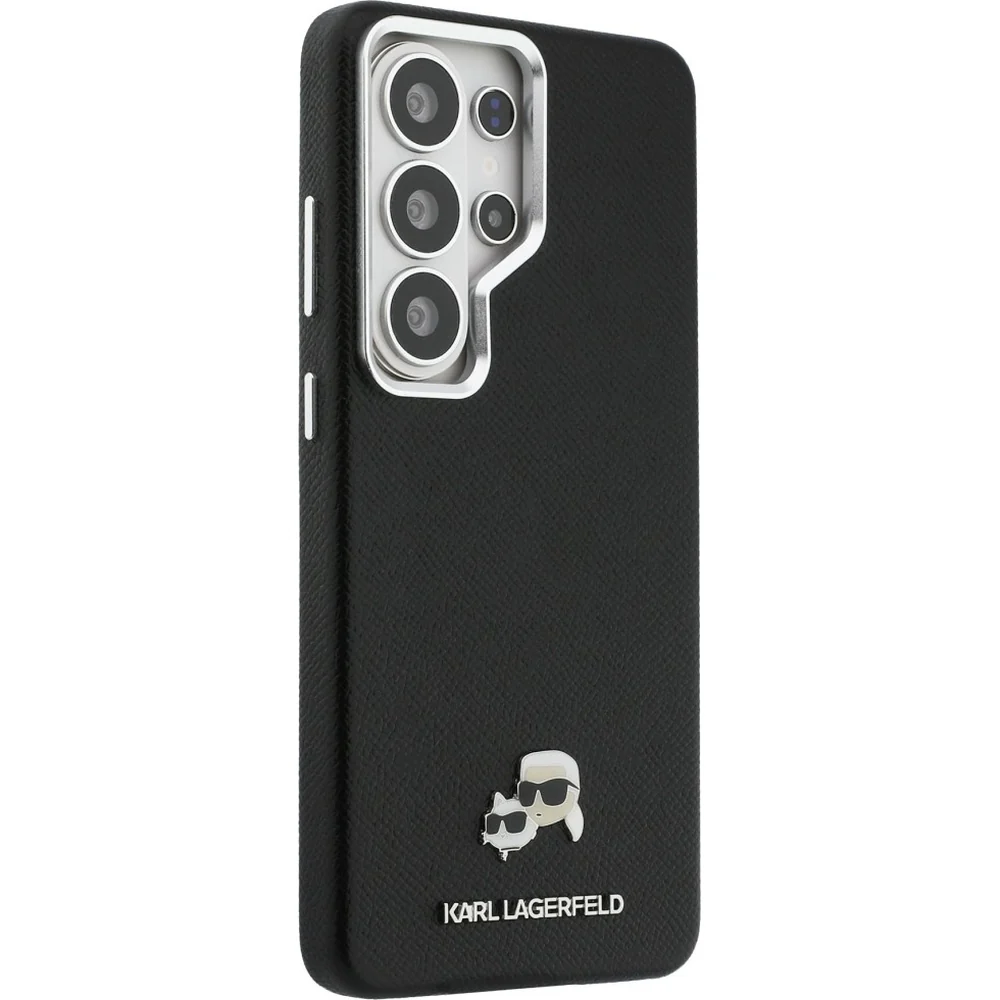 Handyhülle für Galaxy S26 Ultra, Karl Lagerfeld Saffiano Full Wrapped MagSafe, Schwarze mit Karl Lagerfeld und seiner Katze Choupette - Image 4