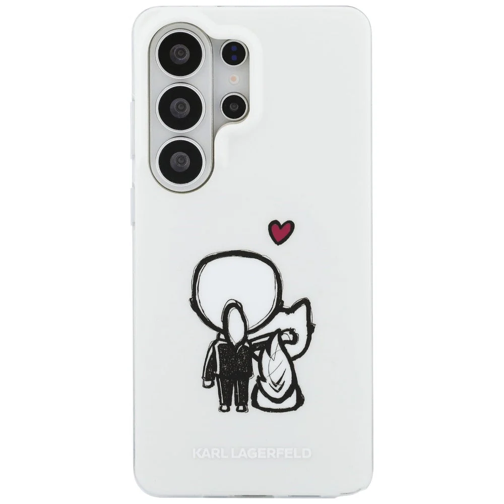 Handyhülle für Galaxy S26 Ultra,  Karl Lagerfeld IML Print MagSafe, Transaprent mit Karl Lagerfeld und seiner Katze Choupette - Image 3