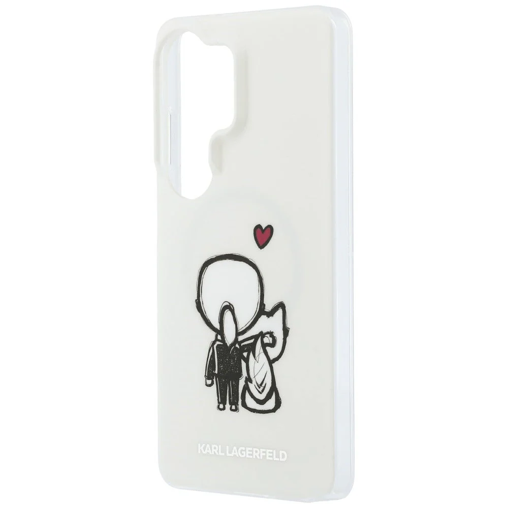 Handyhülle für Galaxy S26 Ultra,  Karl Lagerfeld IML Print MagSafe, Transaprent mit Karl Lagerfeld und seiner Katze Choupette - Image 6
