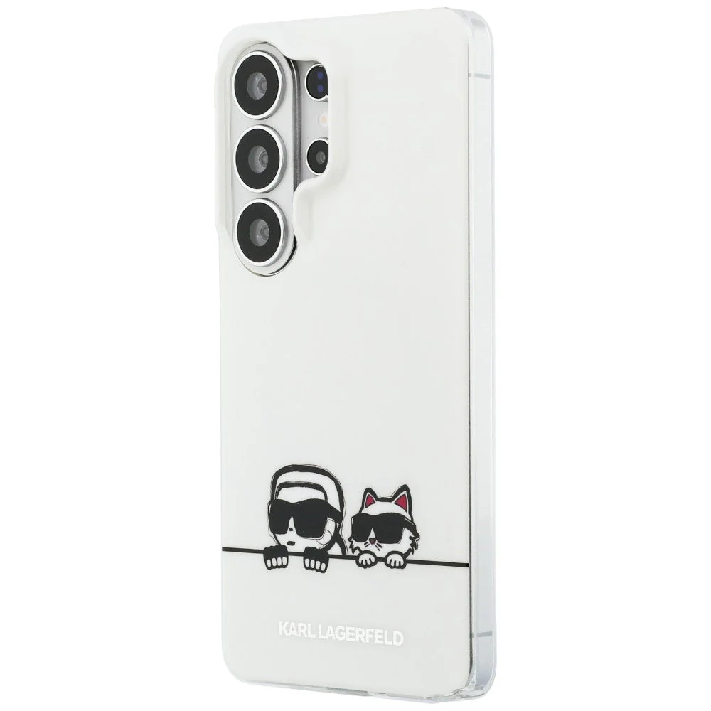 Handyhülle für Galaxy S26 Ultra, Karl Lagerfeld IML Print MagSafe, Weiß mit Karl Lagerfeld und seiner Katze Choupette - Image 2