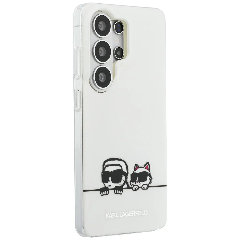Handyhülle für Galaxy S26 Ultra, Karl Lagerfeld IML Print MagSafe, Weiß mit Karl Lagerfeld und seiner Katze Choupette - Image 4