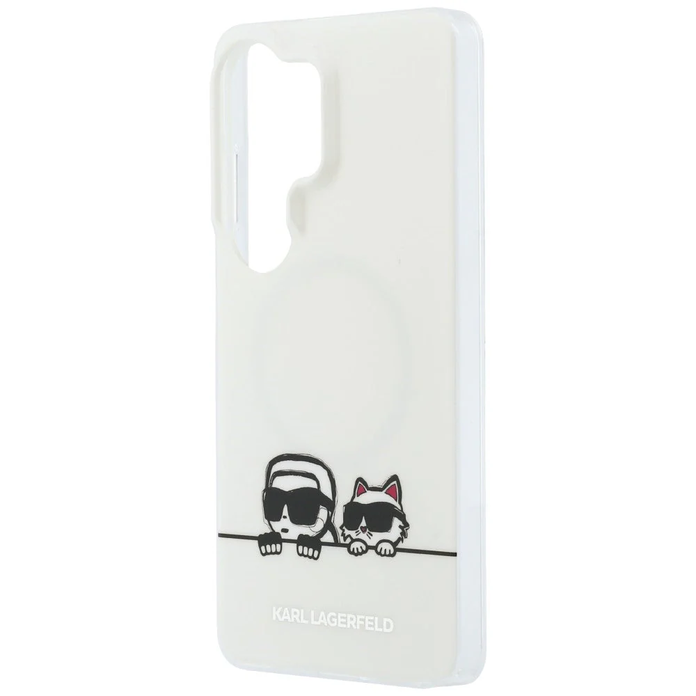 Handyhülle für Galaxy S26 Ultra, Karl Lagerfeld IML Print MagSafe, Weiß mit Karl Lagerfeld und seiner Katze Choupette - Image 6