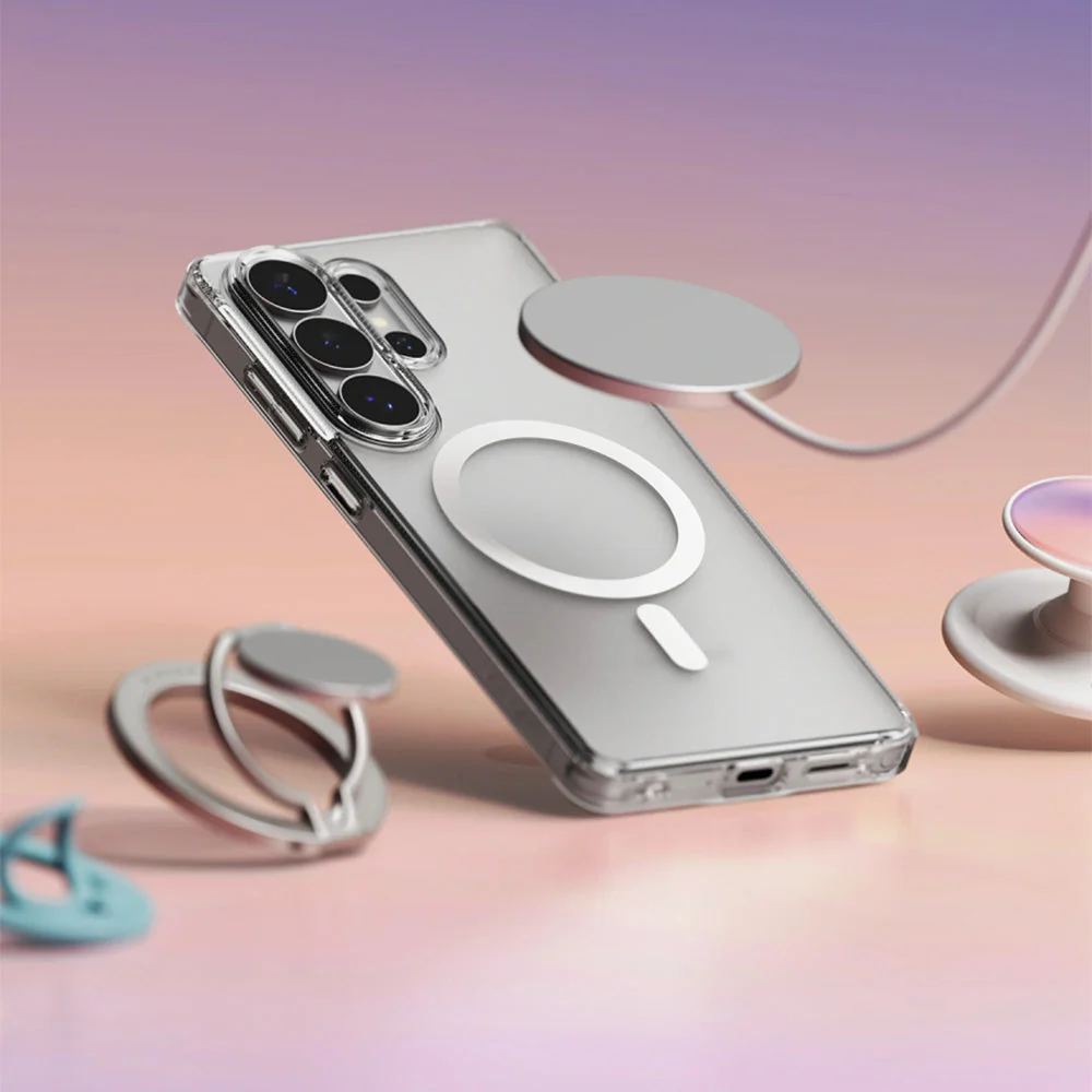 Handyhülle für Galaxy S26 Ultra, Ringke Fusion Magnetic mit MagSafe, Transluzent mit Weiß - Image 4