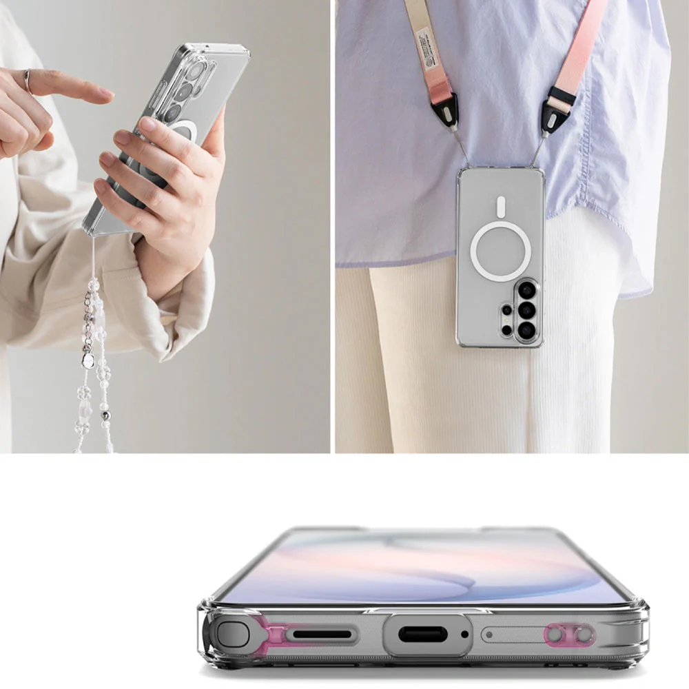 Handyhülle für Galaxy S26 Ultra, Ringke Fusion Magnetic mit MagSafe, Transluzent mit Weiß - Image 8