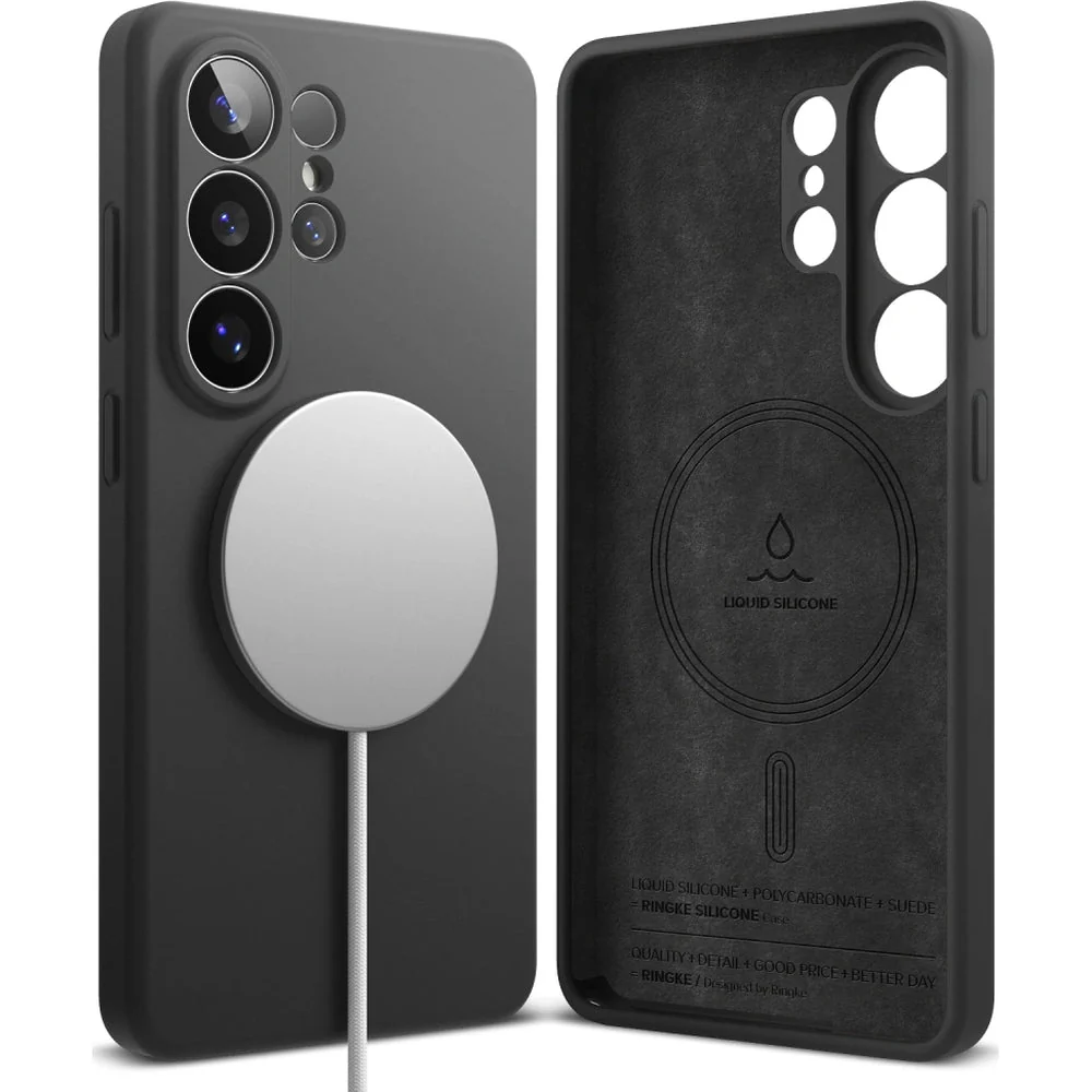 Handyhülle für Galaxy S26 Ultra, Ringke Silicone Magnetic mit MagSafe, Schwarz - Image 2