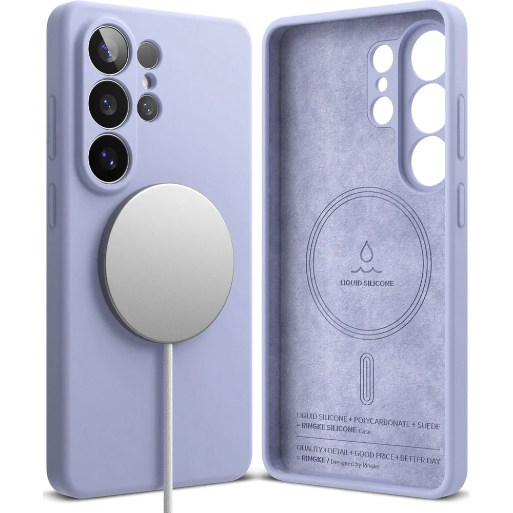 Handyhülle für Galaxy S26 Ultra, Ringke Silicone Magnetic mit MagSafe, Violett - Image 2