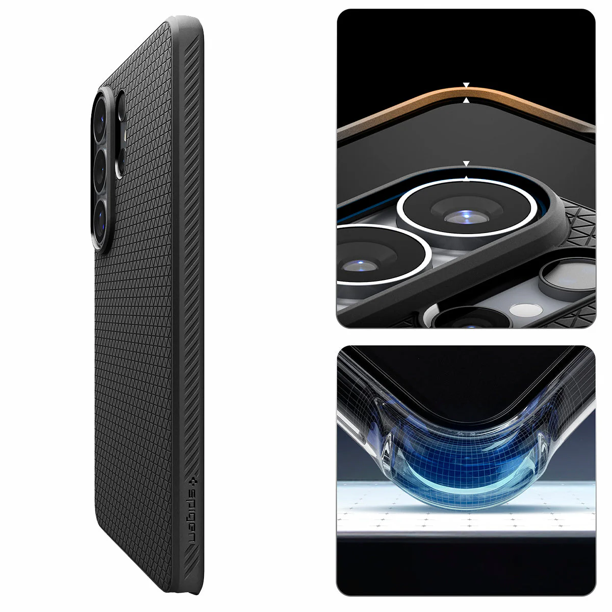 Handyhülle für Galaxy S26 Ultra, Spigen Liquid Air Mag mit MagSafe, Schwarz - Image 6