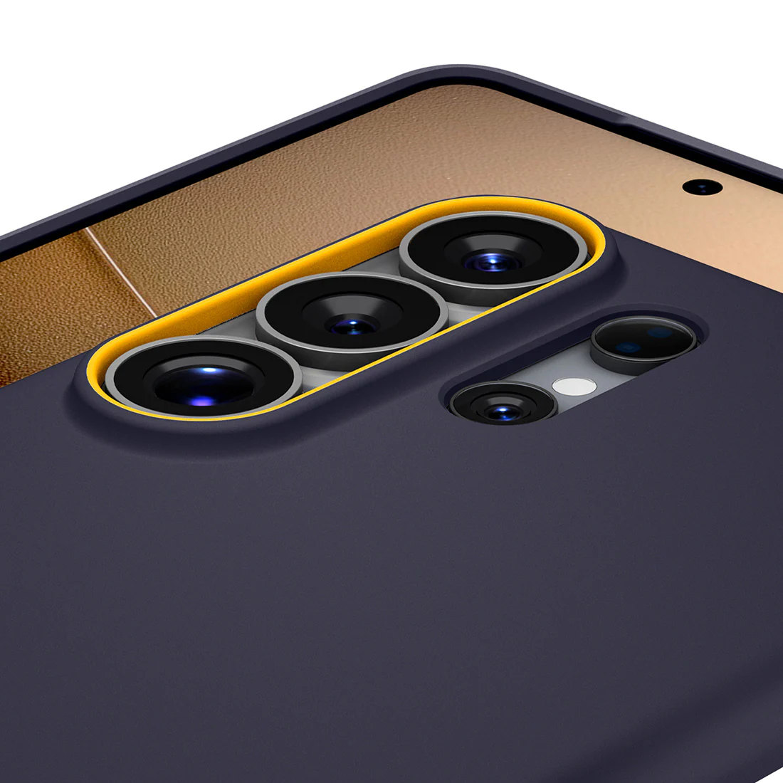 Handyhülle für Galaxy S26 Ultra, Spigen Nano Pop Mag mit MagSafe, Dunkelblau-Gelb - Image 7