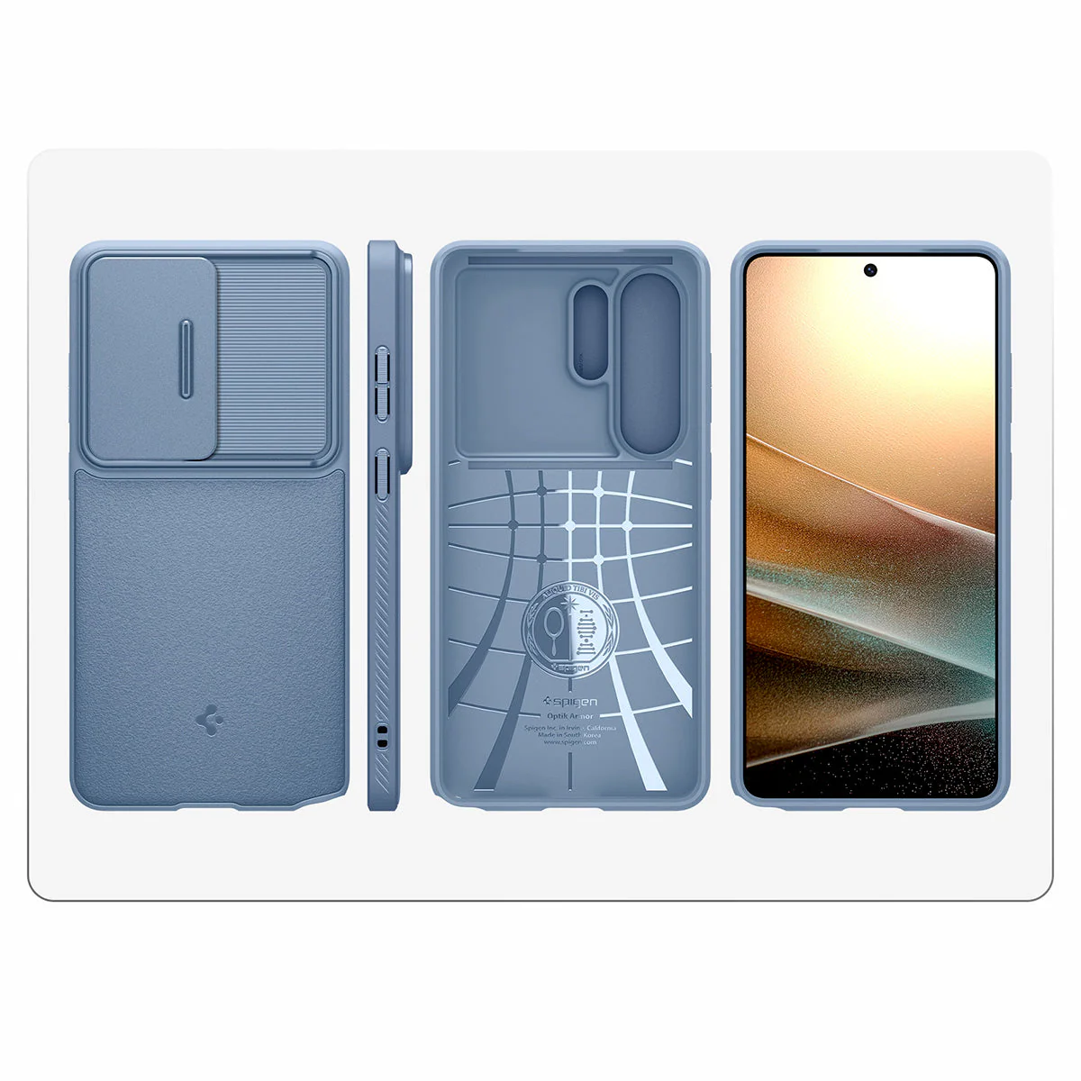 Handyhülle für Galaxy S26 Ultra, Spigen Optik Armor, Blau - Image 6