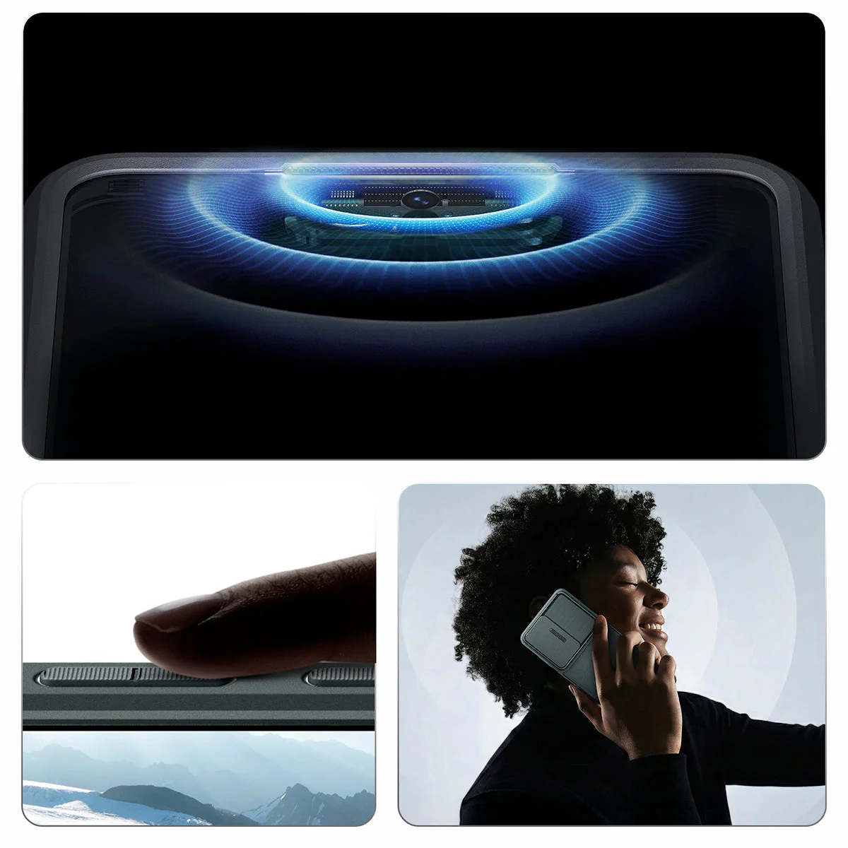 Handyhülle für Galaxy S26 Ultra, Spigen Optik Armor, Grün - Image 5