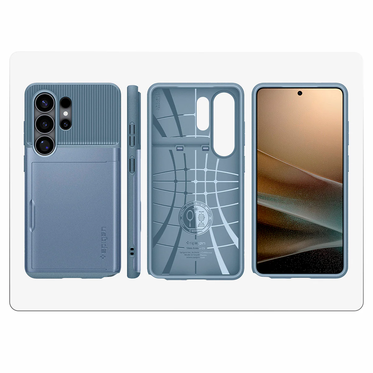 Handyhülle für Galaxy S26 Ultra, Spigen Slim Armor CS, Blau - Image 6
