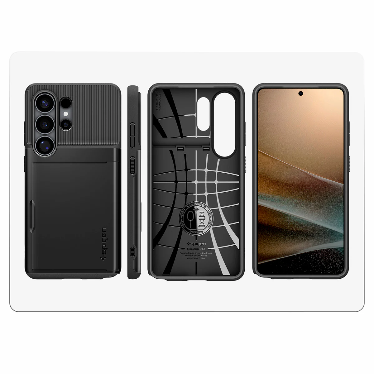 Handyhülle für Galaxy S26 Ultra, Spigen Slim Armor CS, Schwarz - Image 6