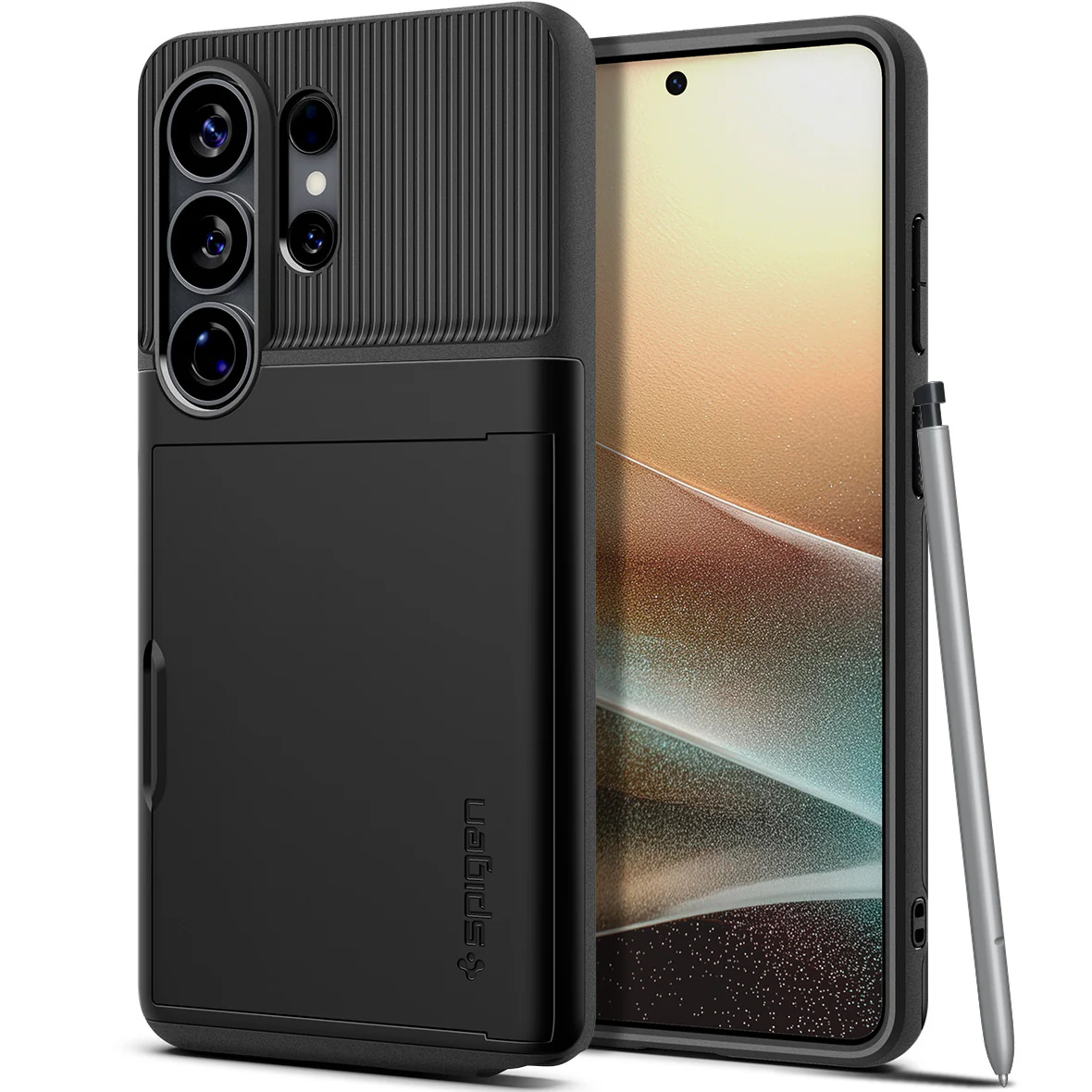 Handyhülle für Galaxy S26 Ultra, Spigen Slim Armor CS, Schwarz - Image 7