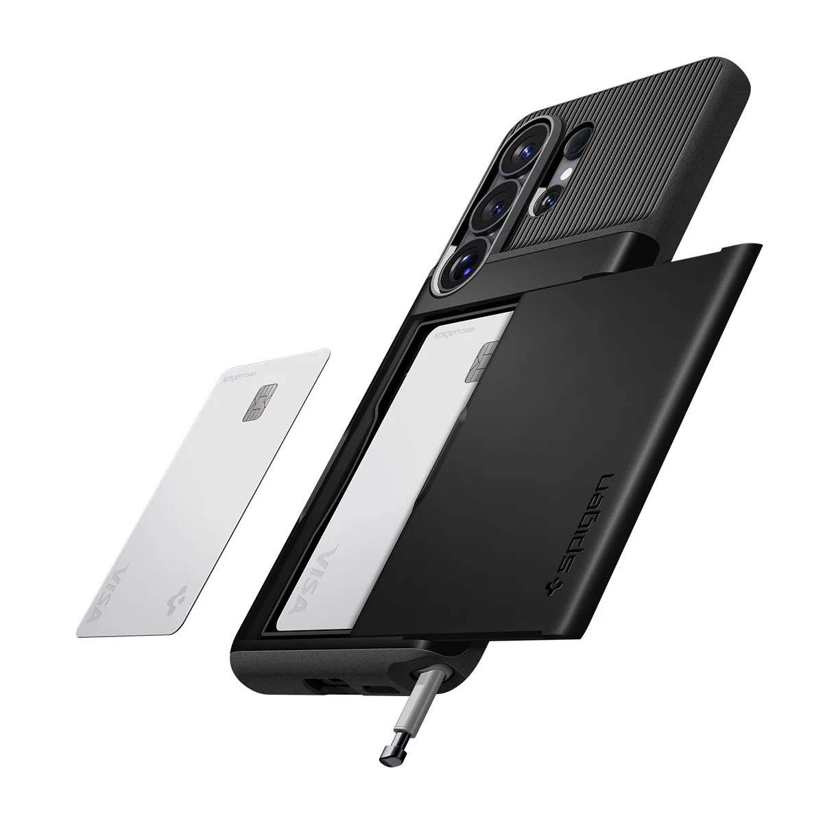 Handyhülle für Galaxy S26 Ultra, Spigen Slim Armor CS, Schwarz - Image 8