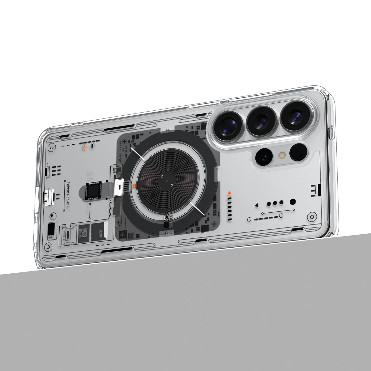 Handyhülle für Galaxy S26 Ultra, Spigen Ultra Hybrid Mag mit MagSafe, Transparent-Gemustert (Neo One) - Image 14