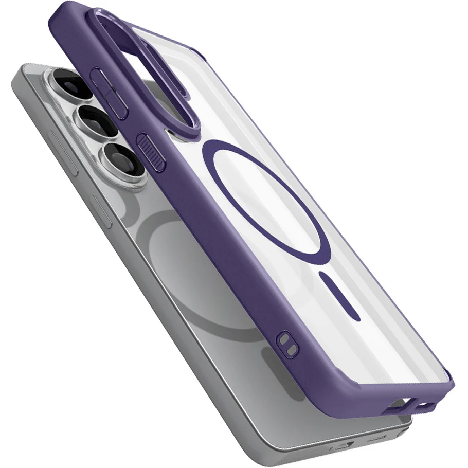 Handyhülle für Galaxy S26 Ultra, Spigen Ultra Hybrid Mag mit MagSafe, Transparent-Violett - Image 3
