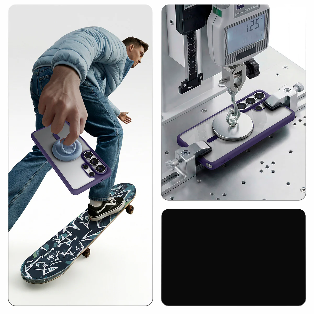 Handyhülle für Galaxy S26 Ultra, Spigen Ultra Hybrid Mag mit MagSafe, Transparent-Violett - Image 4