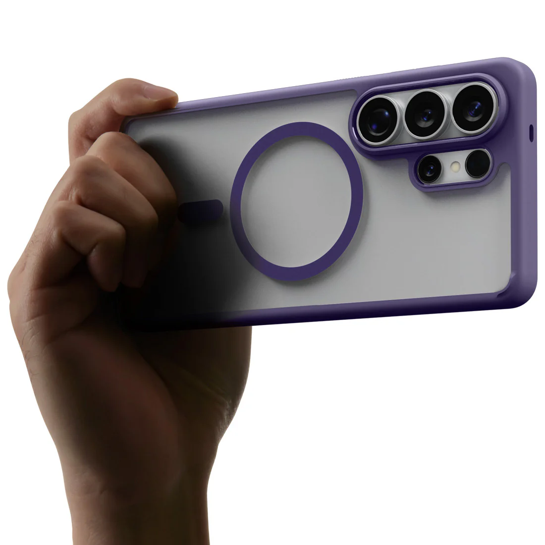 Handyhülle für Galaxy S26 Ultra, Spigen Ultra Hybrid Mag mit MagSafe, Transparent-Violett - Image 7