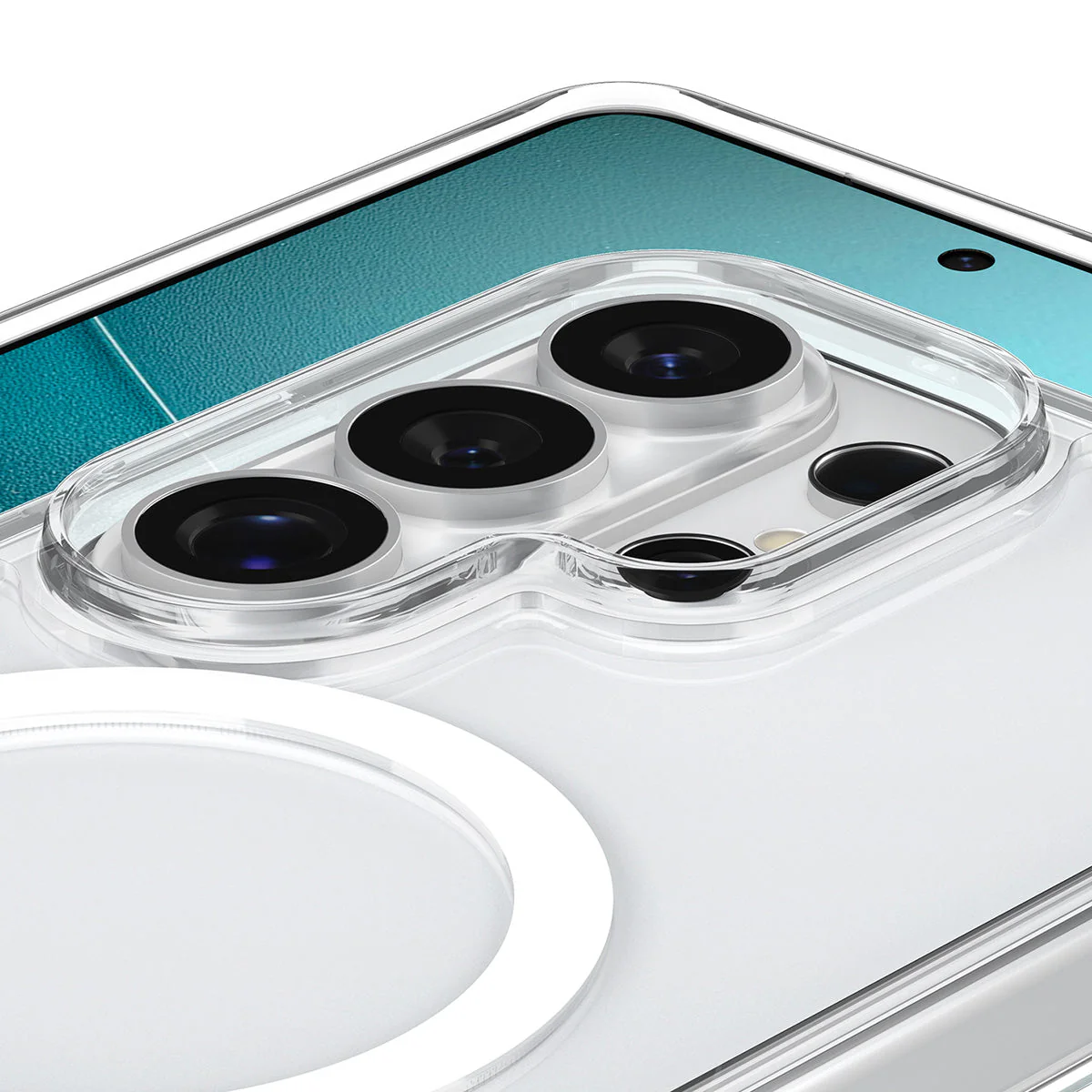 Handyhülle für Galaxy S26 Ultra, Spigen Ultra Hybrid S Mag mit MagSafe, Transparent-Weiß - Image 2