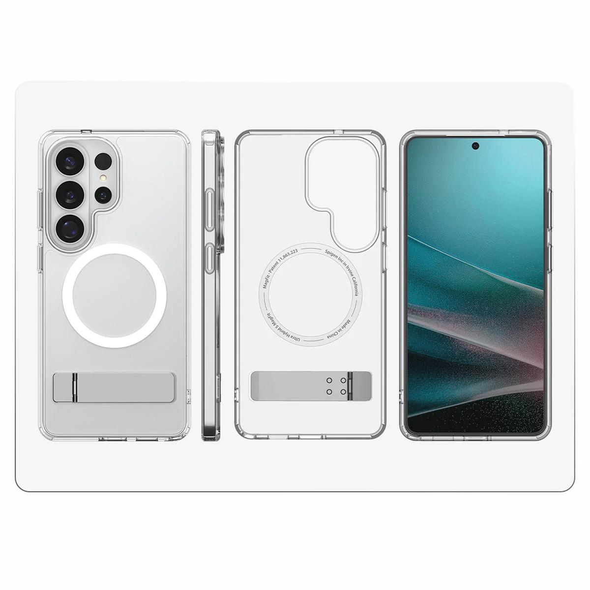 Handyhülle für Galaxy S26 Ultra, Spigen Ultra Hybrid S Mag mit MagSafe, Transparent-Weiß - Image 6