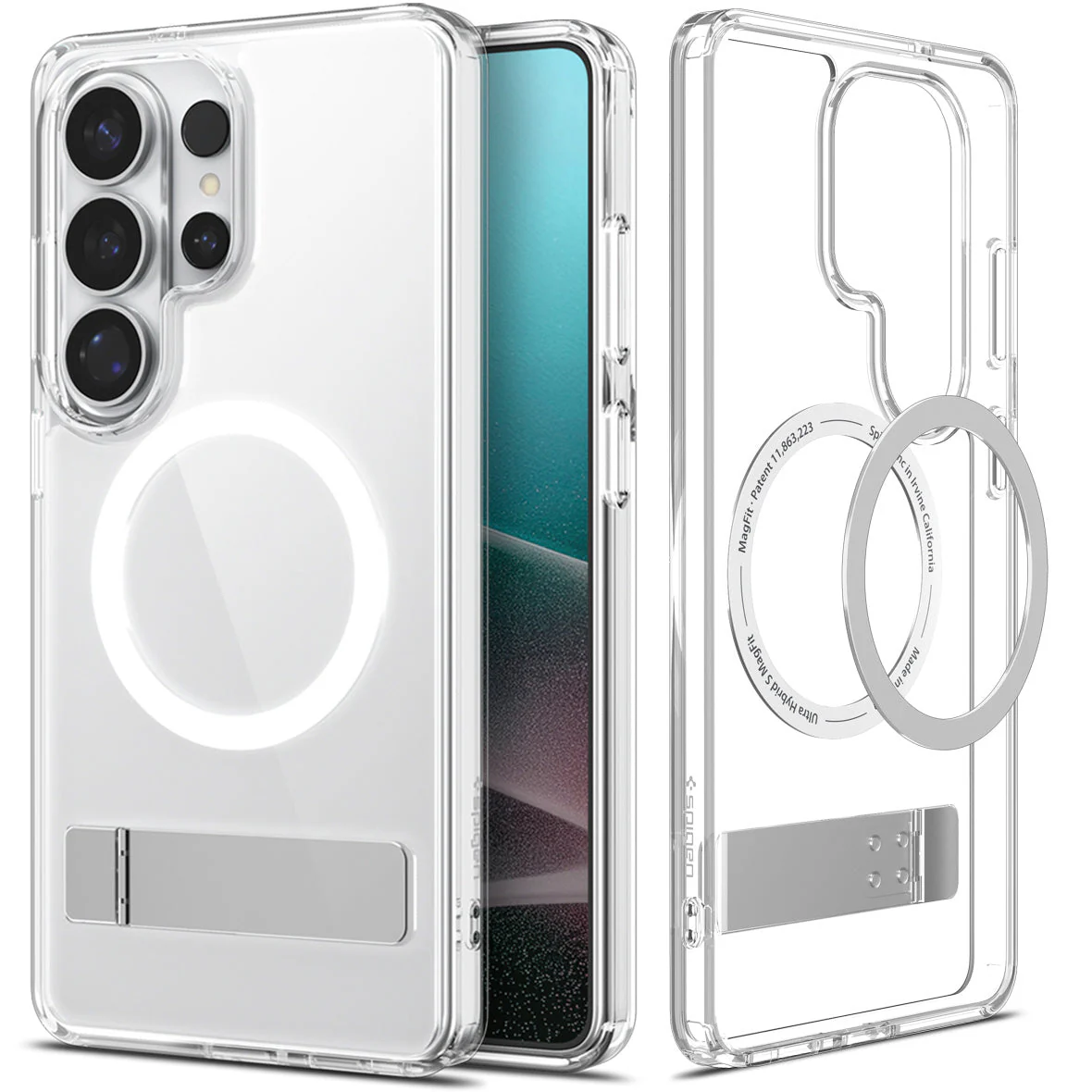 Handyhülle für Galaxy S26 Ultra, Spigen Ultra Hybrid S Mag mit MagSafe, Transparent-Weiß - Image 8
