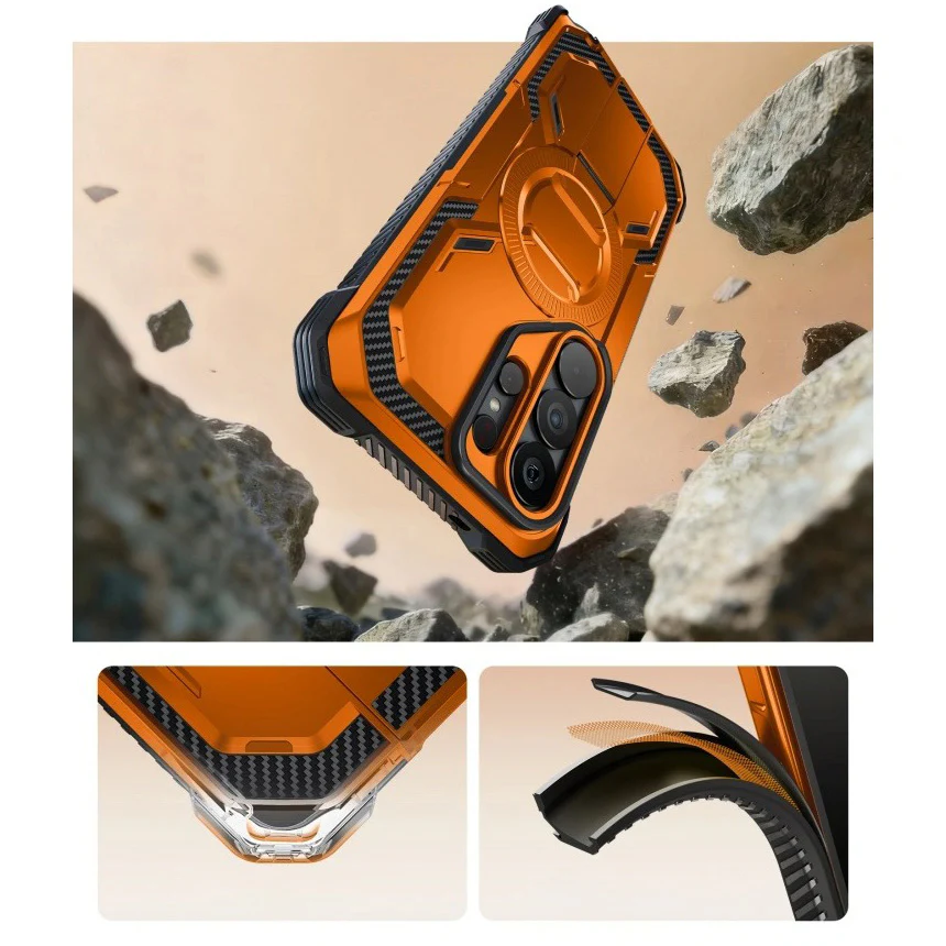 Handyhülle für Galaxy S26 Ultra, Supcase i-Blason Armorbox Mag KickStand SP mit MagSafe, Orange - Image 5