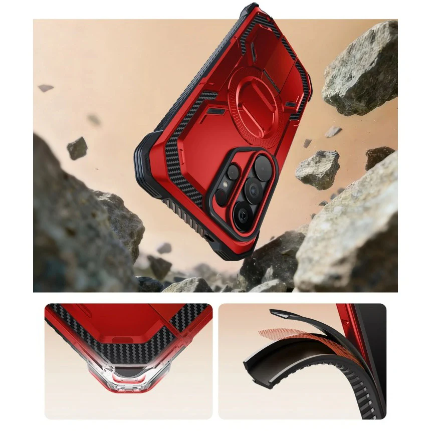 Handyhülle für Galaxy S26 Ultra, Supcase i-Blason Armorbox Mag KickStand SP mit MagSafe, Rot - Image 5
