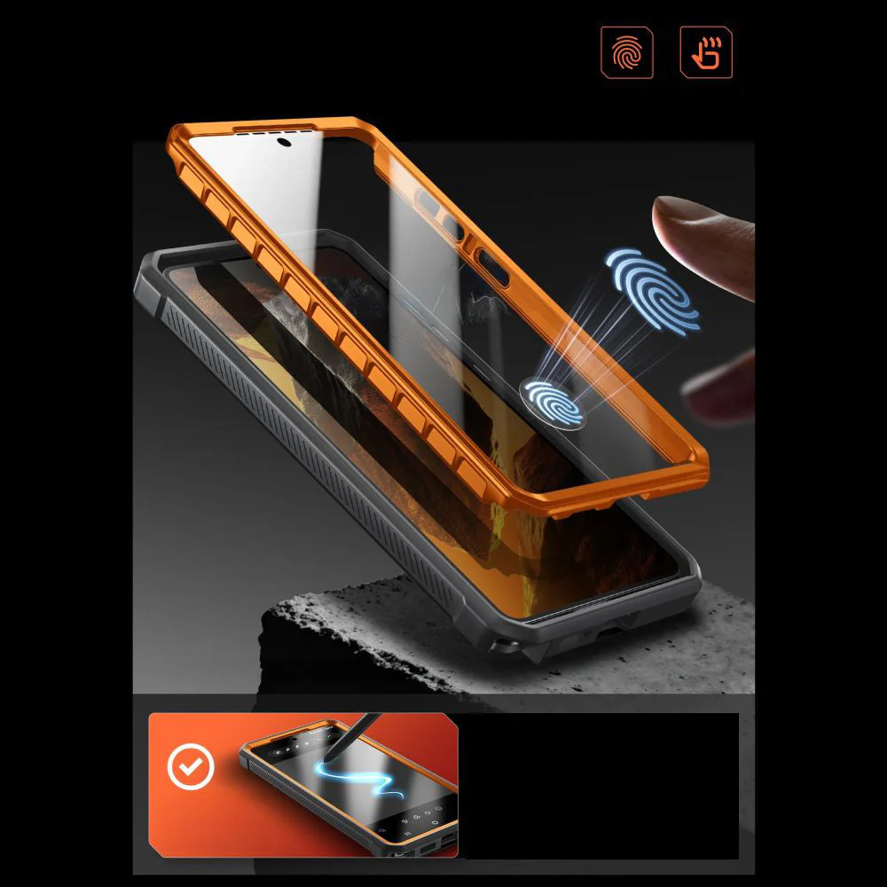Handyhülle für Galaxy S26 Ultra, Supcase UB Pro Mag mit MagSafe SP+noSP, Orange-Grau - Image 8