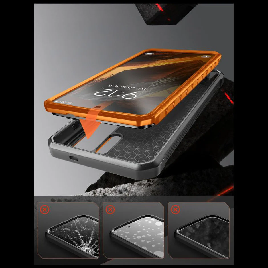 Handyhülle für Galaxy S26 Ultra, Supcase UB Pro Mag mit MagSafe SP+noSP, Orange-Grau - Image 9