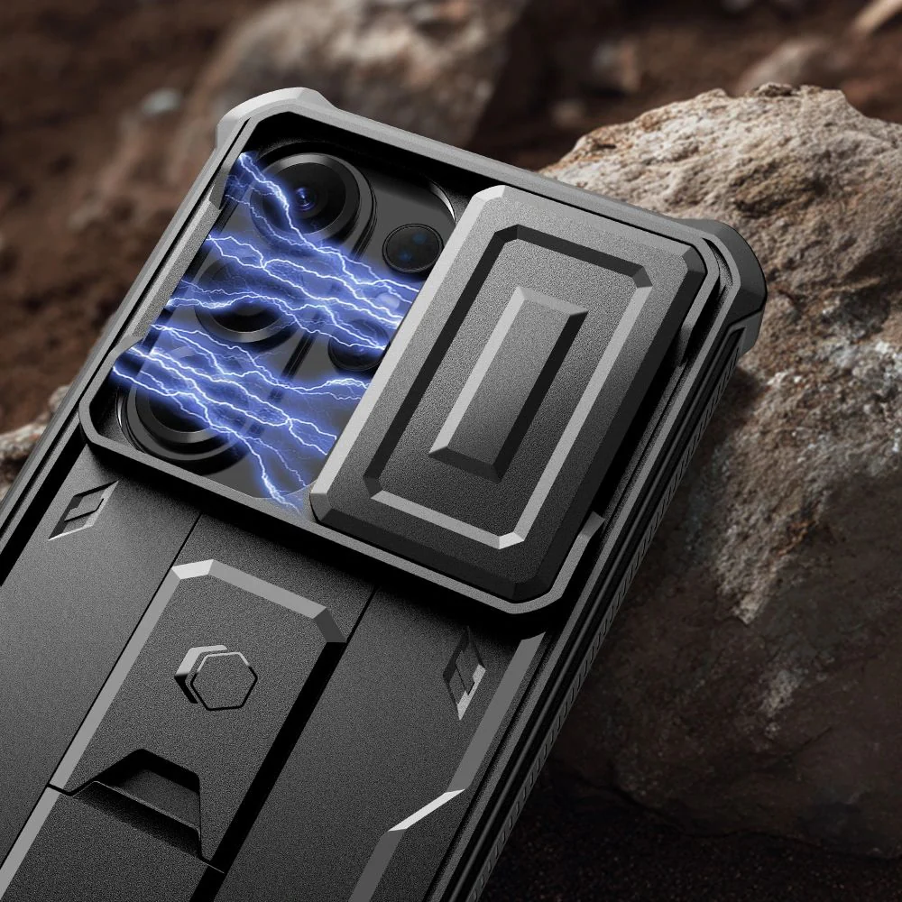 Handyhülle für Galaxy S26 Ultra, Tech-Protect Kevlar Cam Plus 2-Set, Schwarz - Image 3