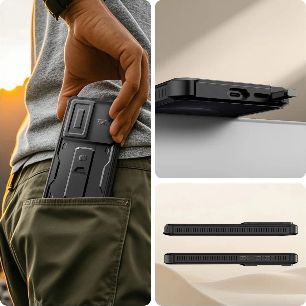 Handyhülle für Galaxy S26 Ultra, Tech-Protect Kevlar Cam Plus 2-Set, Schwarz - Image 8
