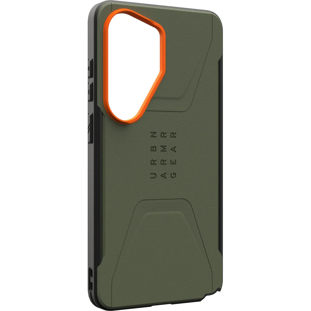 Handyhülle für Galaxy S26 Ultra, Urban Armor Gear Civilian Magnet, Grün mit Orange - Image 3